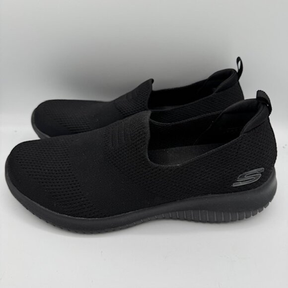 Skechers Women's Ultra Flex Harmonious Slip On Sneaker Black Size 9 - Picture 1 of 7